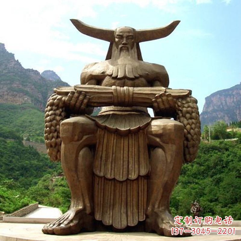 河源中华民族人文初祖五榖神农大帝大型景观雕塑