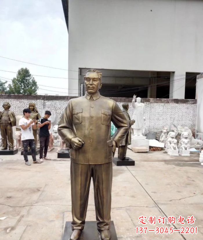 河源周恩来铜雕 (3)