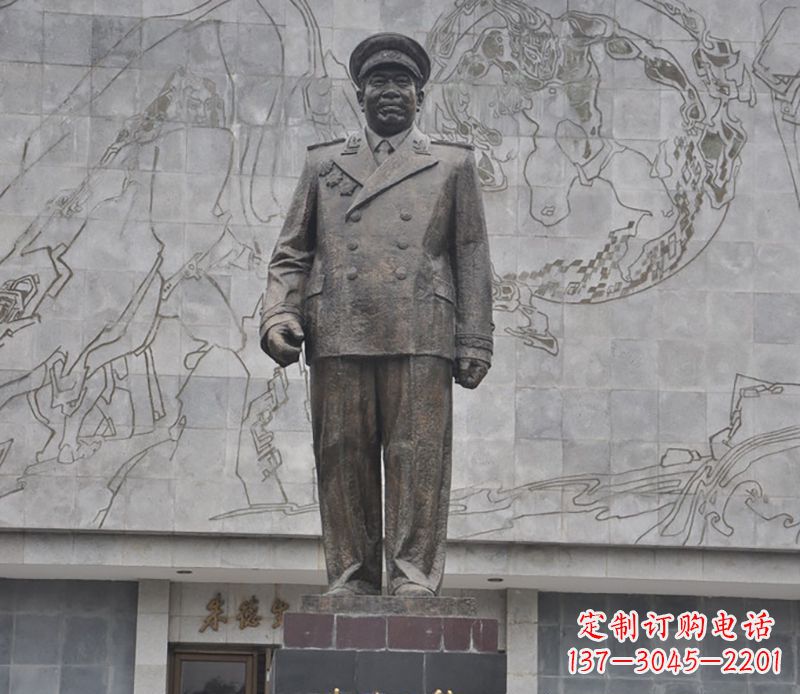 河源朱德人物铜雕