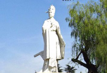 河源虞姬石雕像-秦末汉初著名美人汉白玉雕塑