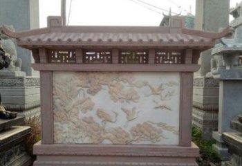 河源园林景观松鹤石浮雕影壁