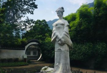 河源园林历史名人塑像王昭君汉白玉雕塑