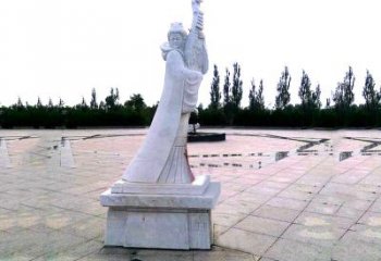 河源中国古代四大美女之王昭君广场石雕塑