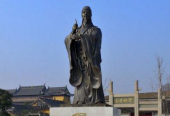 河源中国历史名人元末明初画家诗人倪瓒铜雕塑像