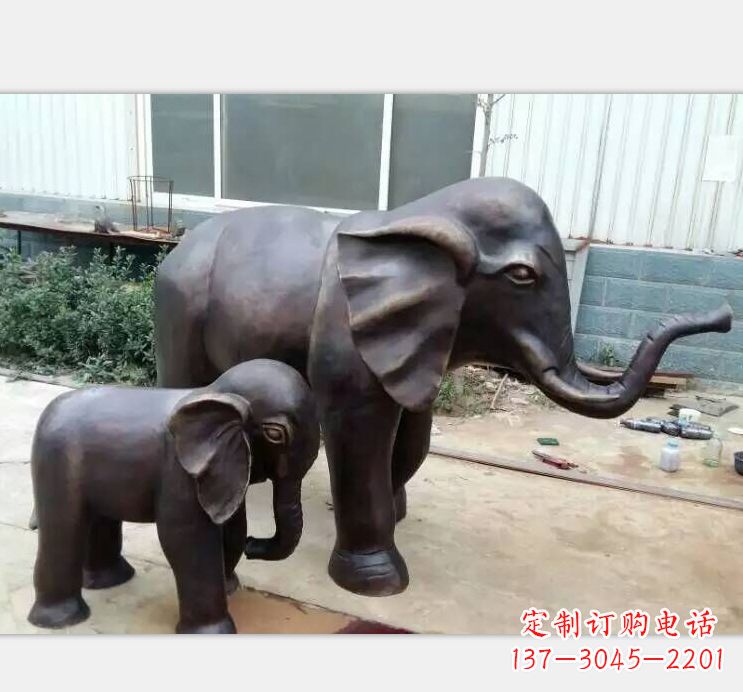 河源铸铜公园大象雕塑
