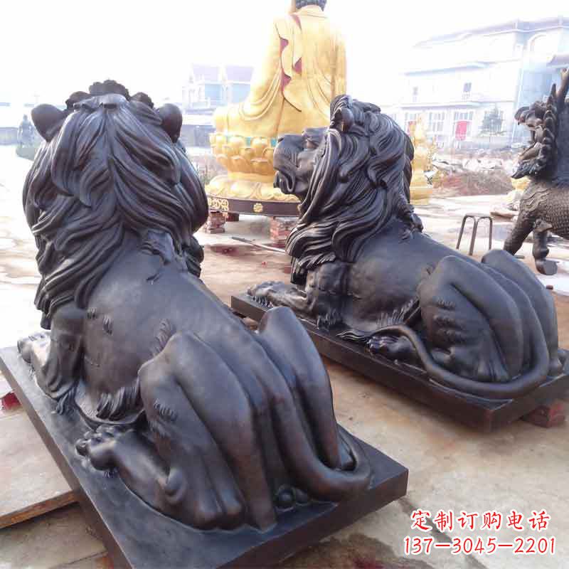 河源铸铜汇丰狮子
