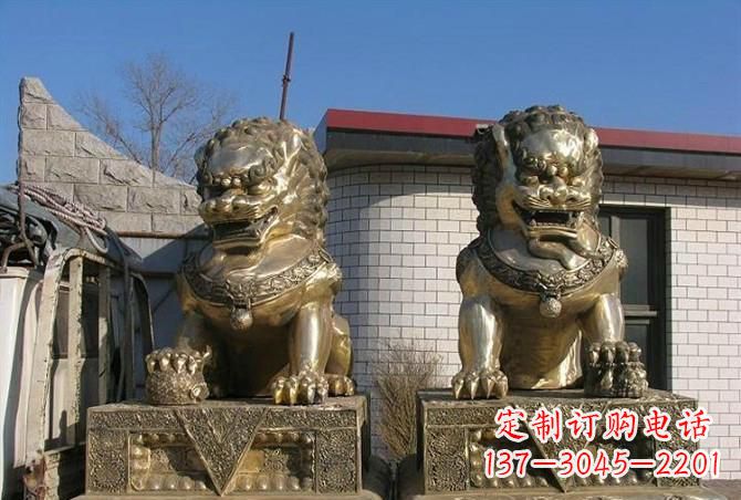 河源铸铜狮子雕塑