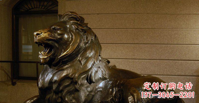 河源铸铜狮子铜雕 (2)