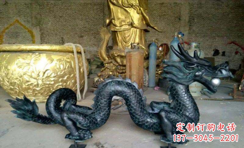 河源铸铜双龙戏珠广场铜雕
