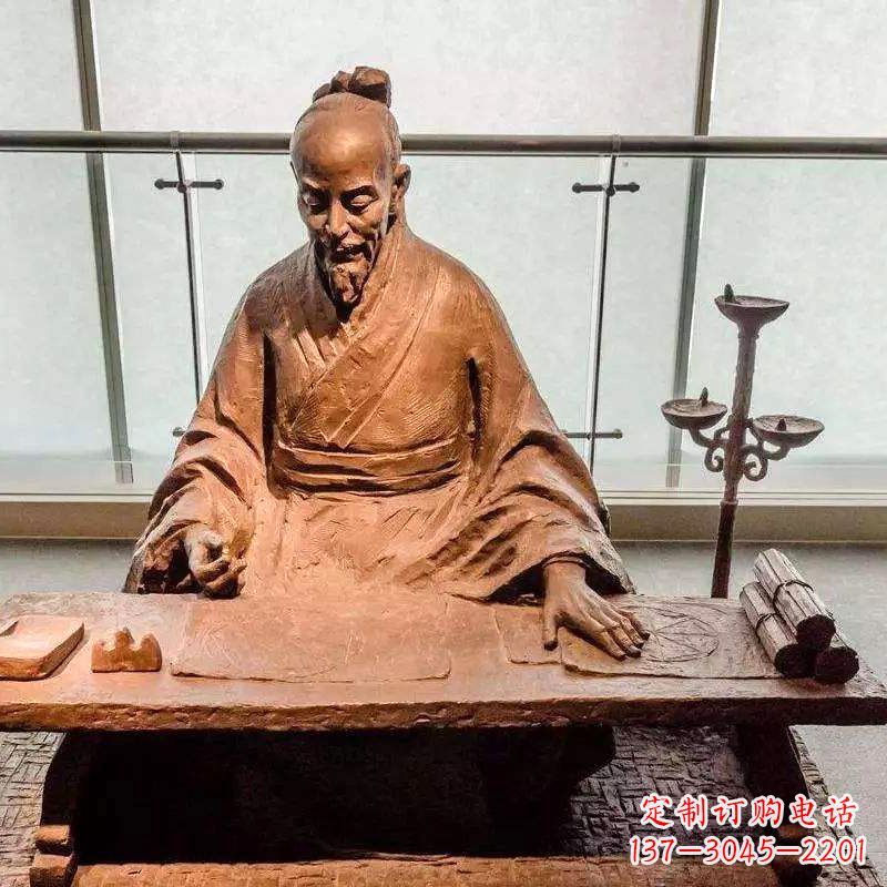 河源祖冲之圆周率情景小品雕塑-中国古代数学家著名历史人物