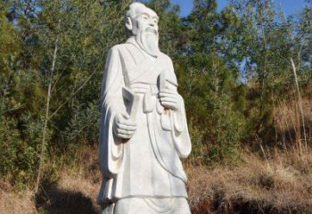 河源祖冲之汉白玉石雕像-公园景区中国古代名人雕塑